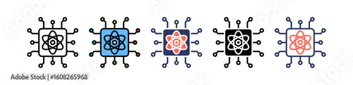 Quantum Computing multiple icon