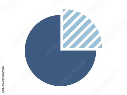 Pie chart icon. Data analytics symbol. Solid icons style. Simple flat vector design.