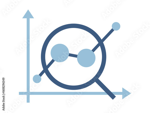 Predictive analytics icon. Data analytics symbol. Solid icons style. Simple flat vector design.