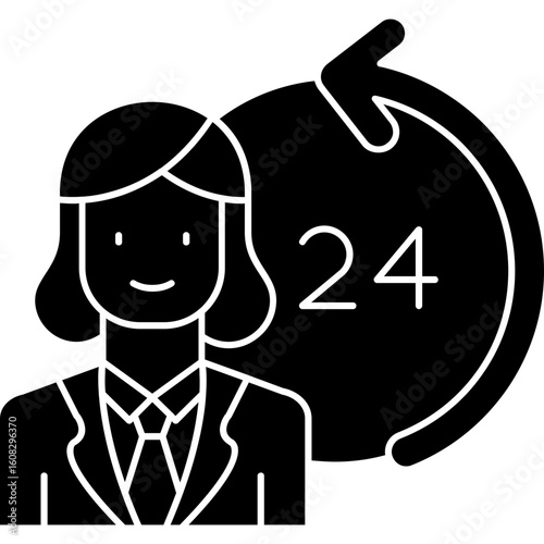 24 hours Icon