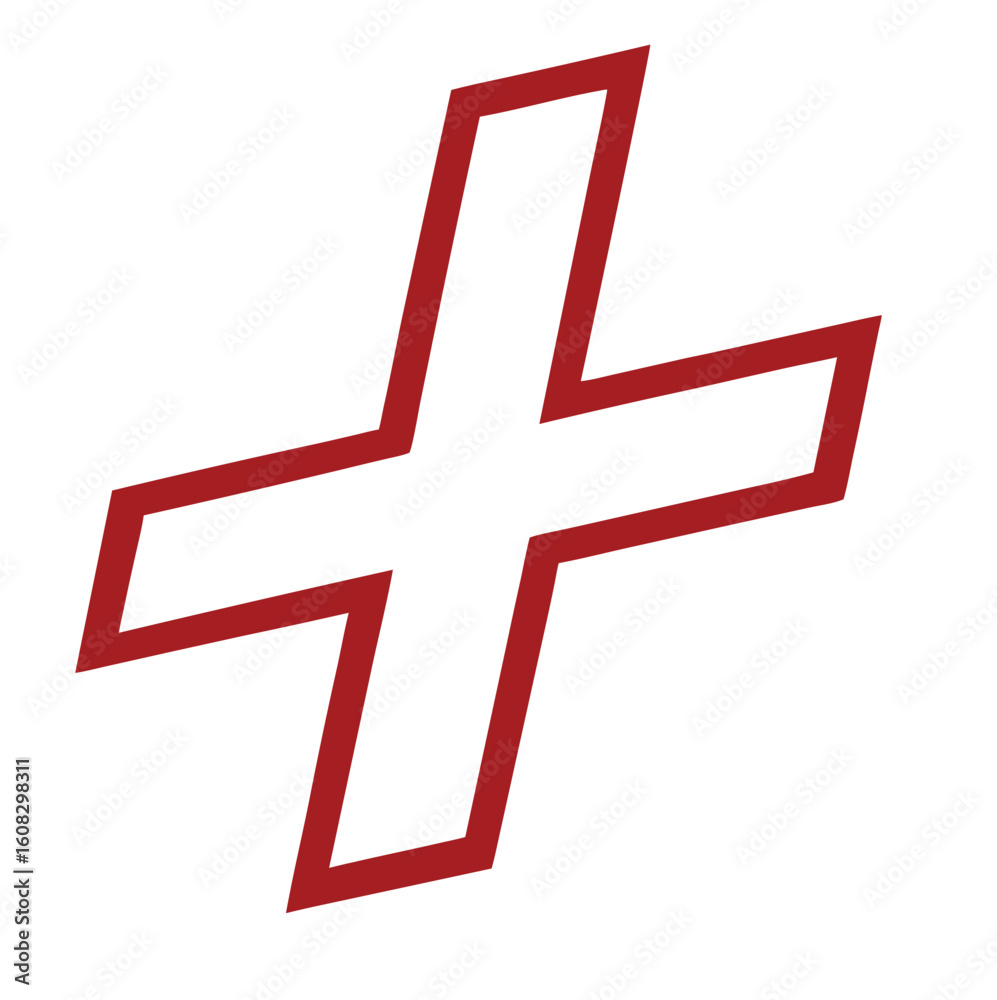 Fototapeta premium Red Cross Mark