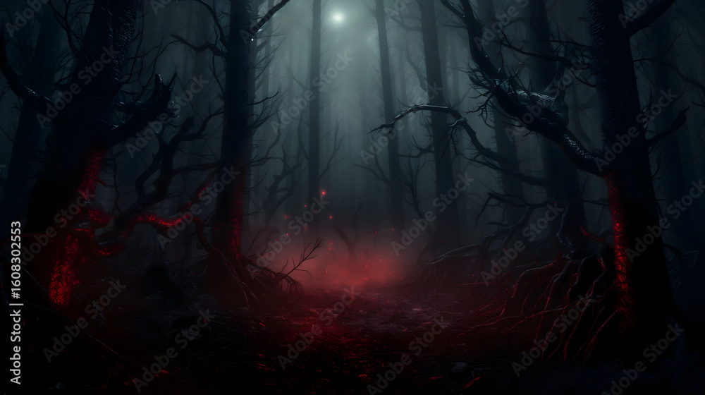 Fototapeta premium spooky halloween night