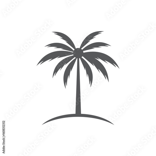 Palm tree summer logo
