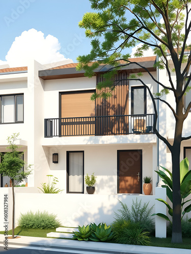 Naklejka Vector Townhouse simple and minima