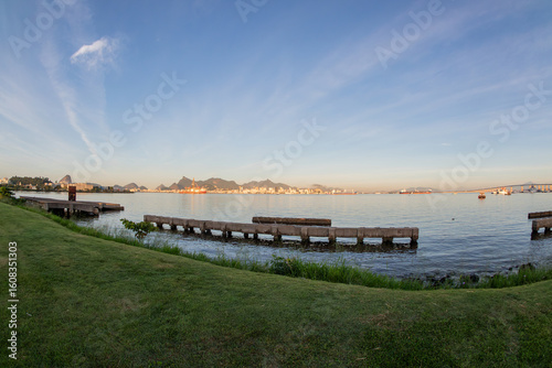 Wallpaper Mural view of the niemeyer path in niteroi in rio de janeiro. Torontodigital.ca