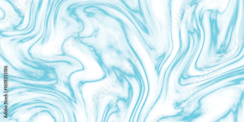 Abstract blue and white watercolor swirls and marbled background with a seamless texture for graphic design and decorative elements.