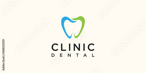 Tooth dental logo vector template