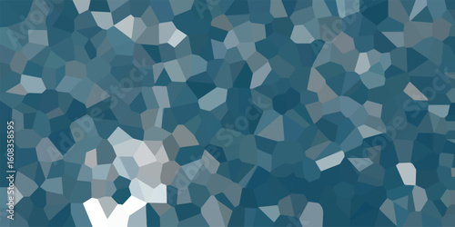 Abstract geometric mosaic pattern in cool blue and gray tones suitable for background or decorative applications.