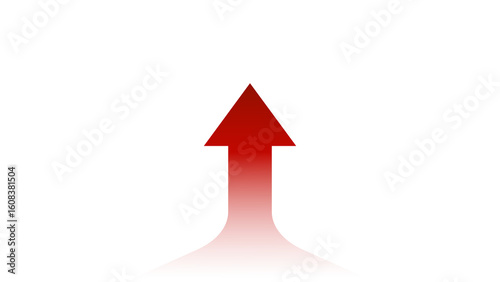 up arrow gradient isolated on white background png