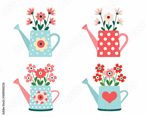 flowers in pots