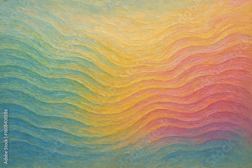 Sunlit Horizon Landscape with Radiant Waves Art