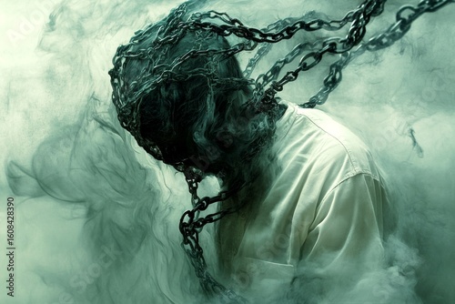 Financial problems - cause of depression: abstract image of mental state. Self-help for depression. Metaphorical financial problems awareness of a loss of pleasure or interest. Depression car.