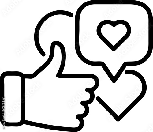 social engagement vector icon on white or transparent background. Altruism Stroke icon collections. Editable Stroke icon collection Outline icon.
