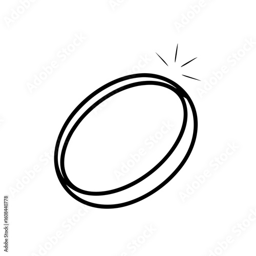 the ring glows softly 