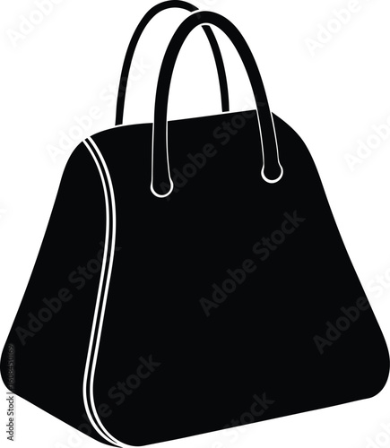 Bag Silhouette Vector Art Illustration