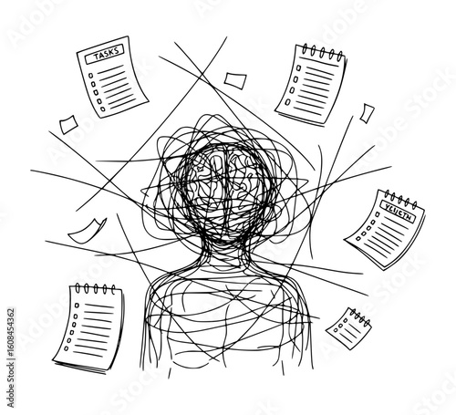 Abstract Illustration of Executive Dysfunction
