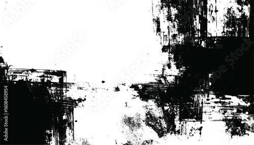 Black and white grunge abstract vector illustration for posters, backgrounds, prints, social media, marketing, and design projects.