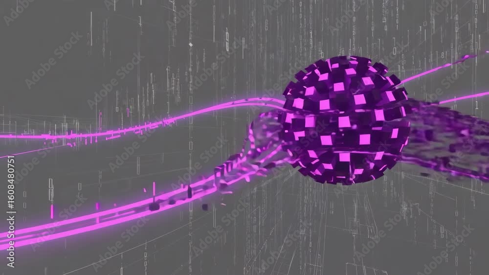abstract purple background with bubbles