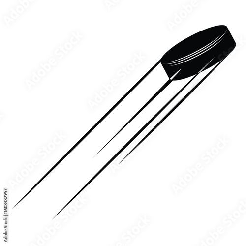 Motion hockey puck vector
