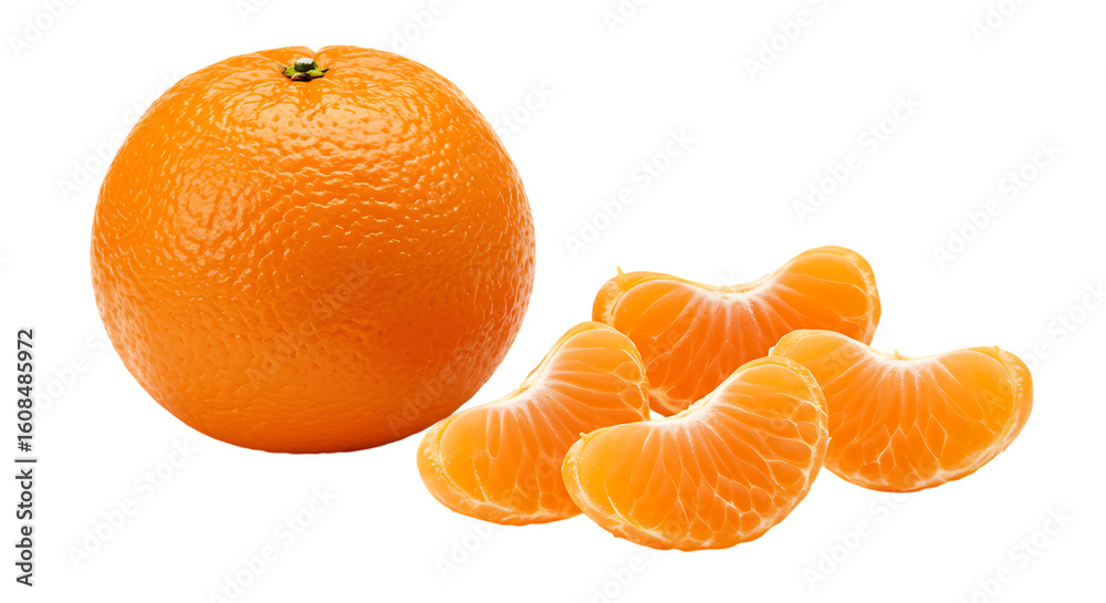 tangerine isolated on white transparent background tangerine isolated on white transparent background