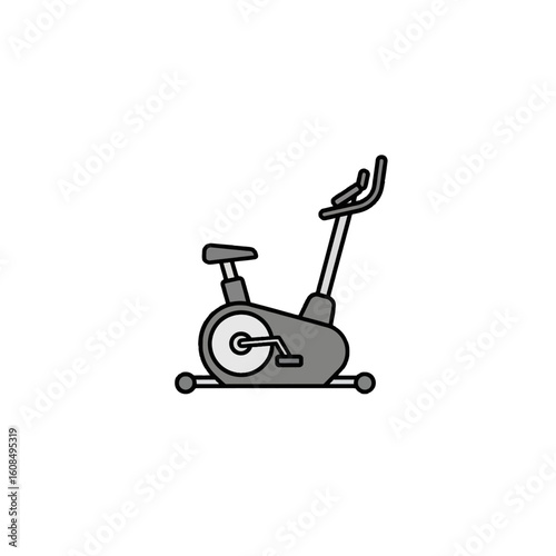 A simple illustration of a stationary exercise bike, ideal for fitness and health.