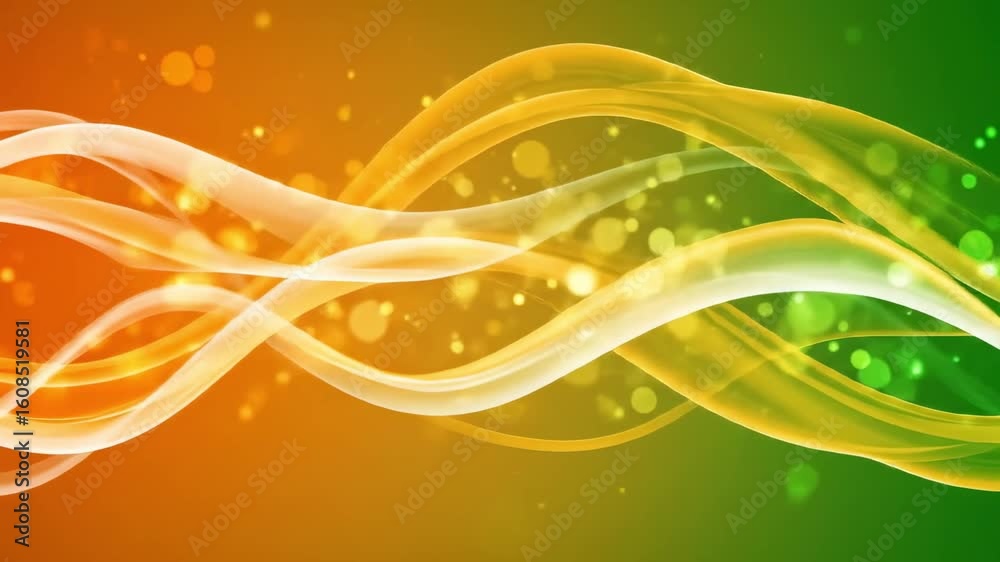 Abstract Indian Tricolor Background. Independence Day Themed Design