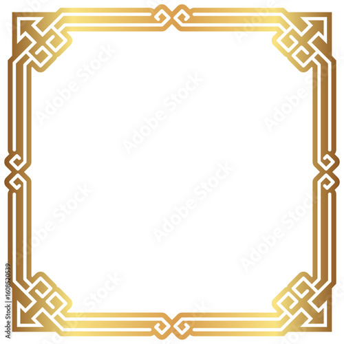 frame of gold ornate