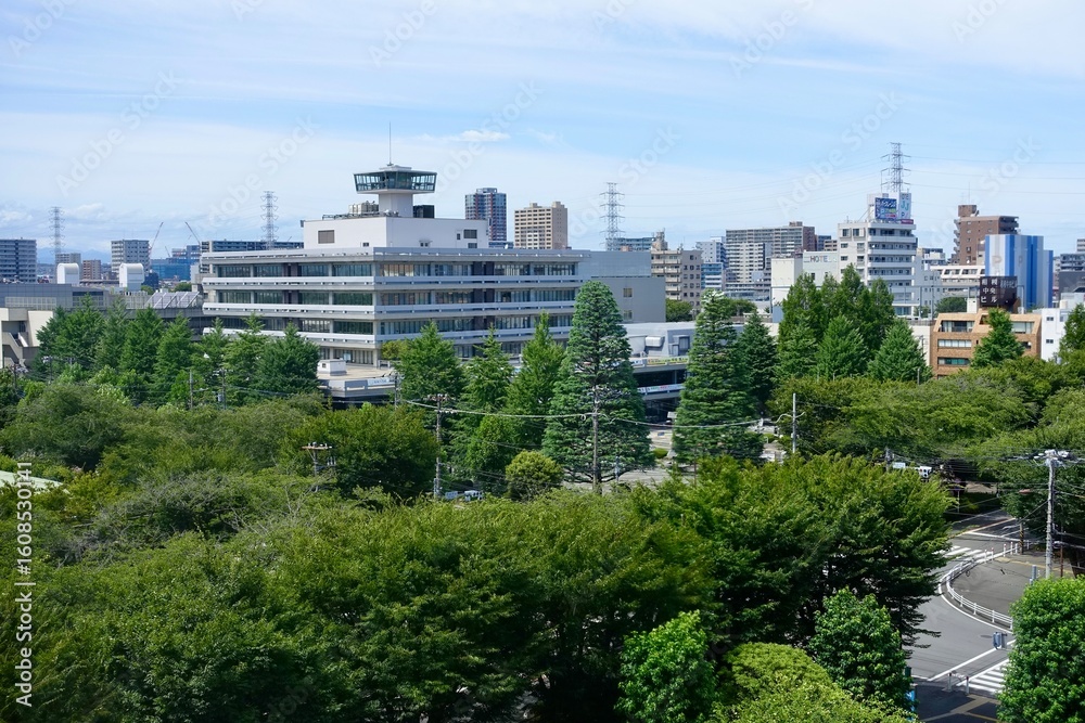 Obraz premium 市庁舎の眺望!view from the top of a building