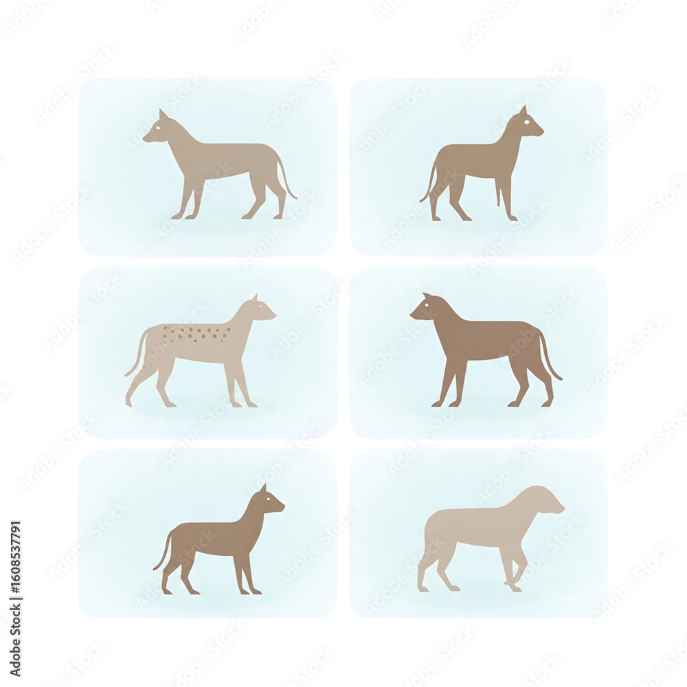Obraz premium collection of dogs