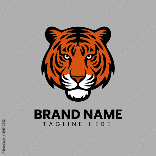 Tiger minimaslit logo.