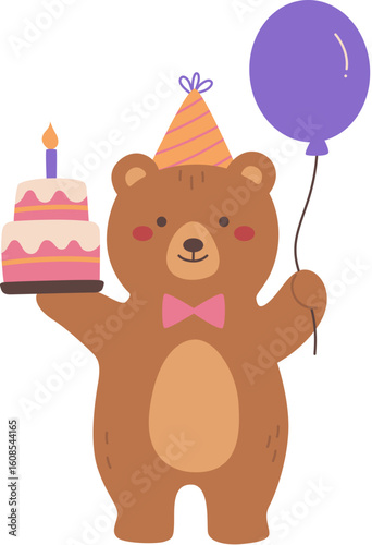 Animal birthday bear

