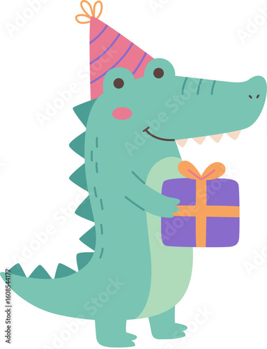 Animal birthday crocodile

