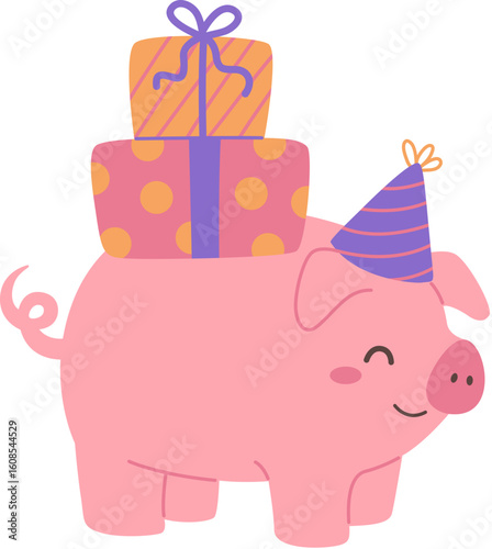 Animal birthday pig

