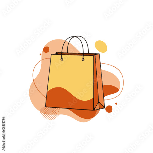vector illustration of shopping bag
