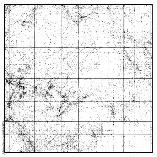 Abstract tech grid network data visualization for digital background and technology concept design