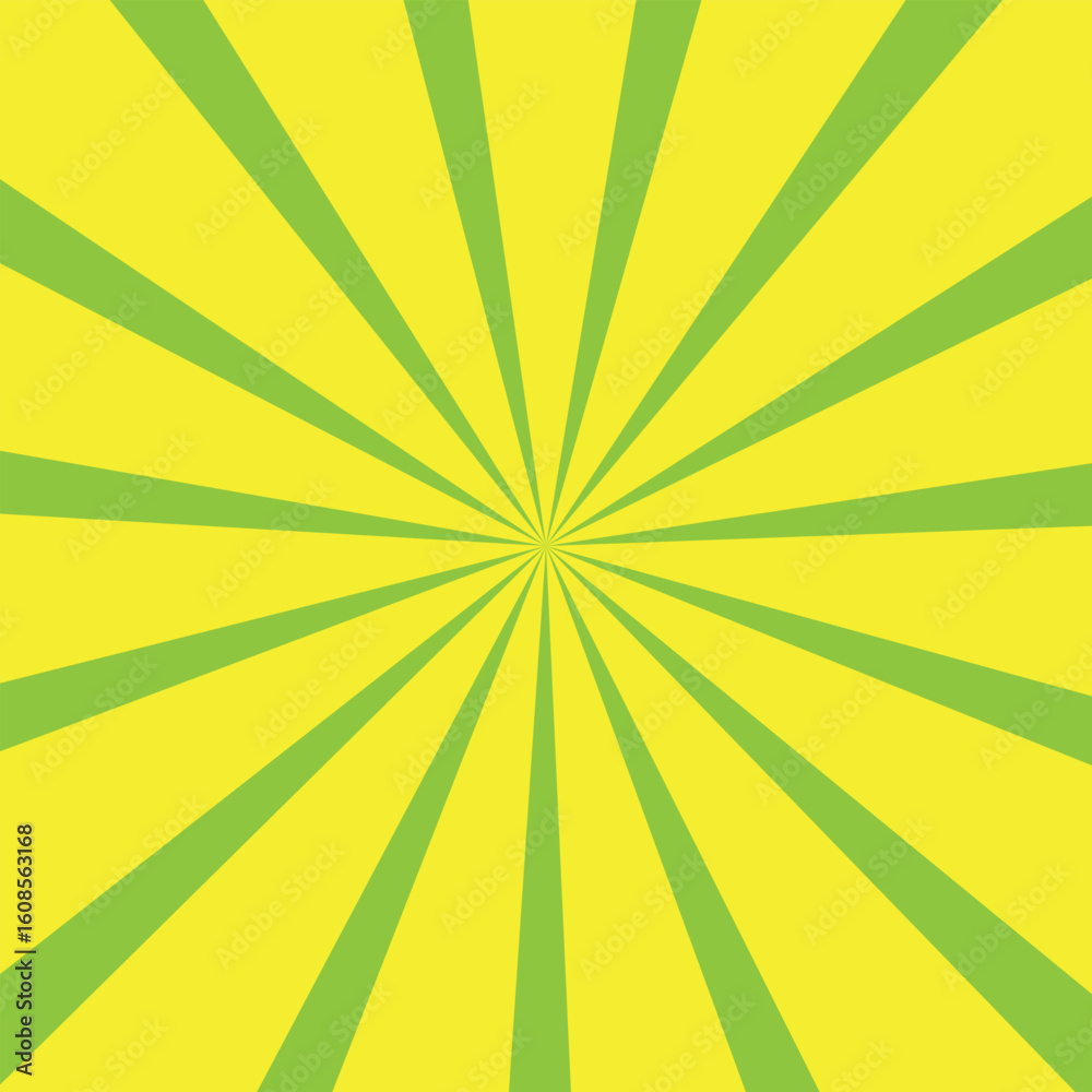 Obraz premium Vibrant Green and Yellow Starburst Pattern for Energetic Backgrounds