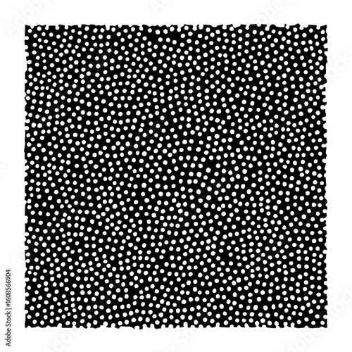 Abstract black and white dot pattern