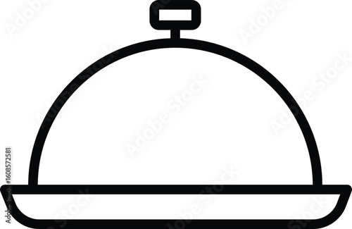 Serving tray food cover cloche restaurant meal dish hospitality service serving tray with food cover also known as cloche symbolizes hospitality and restaurant service often used for presenting
