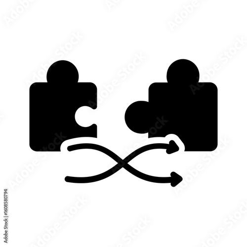 Vector multi color icon for Combination