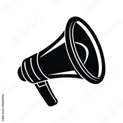 Graphic illustration of a bullhorn symbolizing communication and powerful announcements
