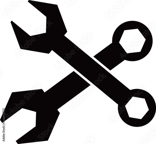 レンチが2つ重なったセッティングアイコン