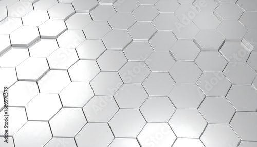 Abstract geometric pattern of hexagonal tiles