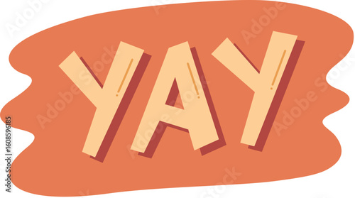 Yay Speech Bubble Expression Sticker

