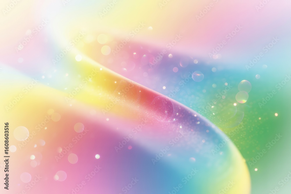 Swirling rainbow colors with sparkling bokeh pastel Swirling rainbow colors with sparkling bokeh pastel