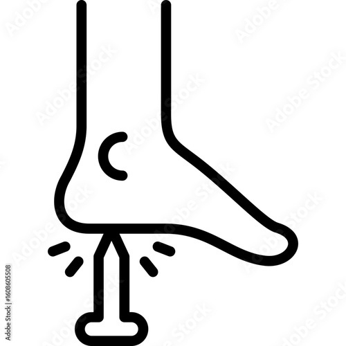 tetanus icon illustration design with outline