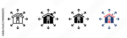 Property Expansion icon sheet multiple style collection