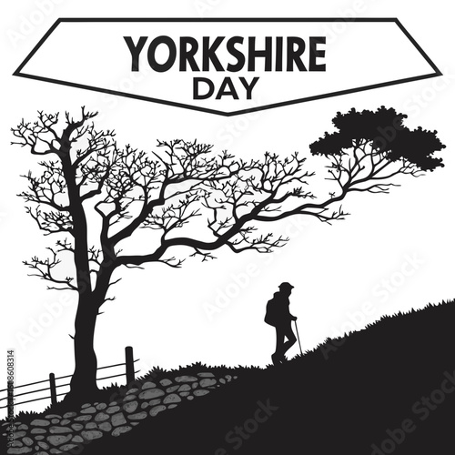 YORKSHIRE DAY vector illustration