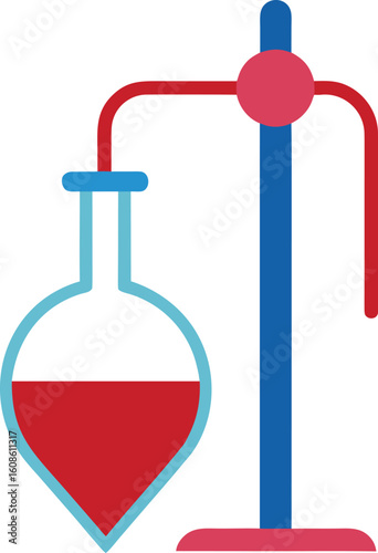burette on white background.eps