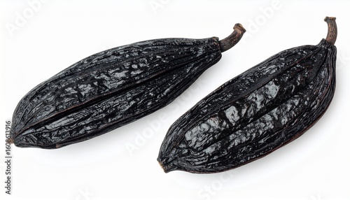 Wallpaper Mural Dried tonka beans isolated on a white background. . Torontodigital.ca