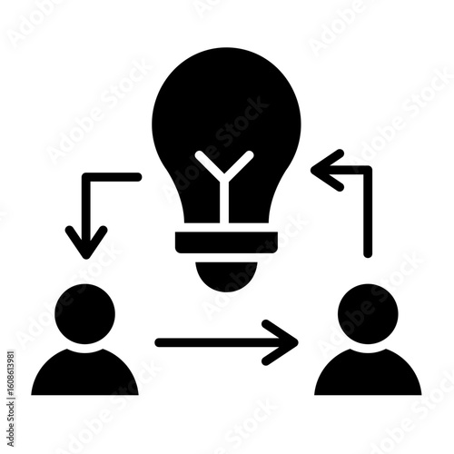 Knowledge Transfer  Icon Element For Design
